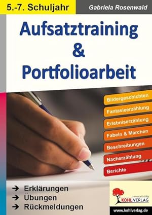 Image du vendeur pour Aufsatztraining & Portfolioarbeit : Erklrungen, bungen, Rckmeldungen. 5.-7. Schuljahr mis en vente par AHA-BUCH GmbH