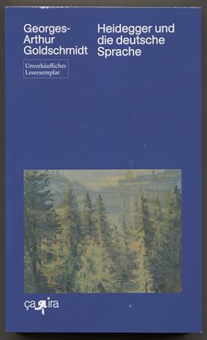 Seller image for Heidegger und die deutsche Sprache. Aus dem Franzsischen von Monika Noll. for sale by Antiquariat Neue Kritik