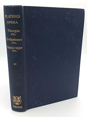 Imagen del vendedor de PLATONIS OPERA, Tomus III: Tetralogias V-VII Continens a la venta por Kubik Fine Books Ltd., ABAA