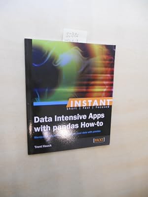 Image du vendeur pour Data Intensive Apps with pandas How-to. Manipulate, visualize, and analyze your data with pandas. mis en vente par Klaus Ennsthaler - Mister Book