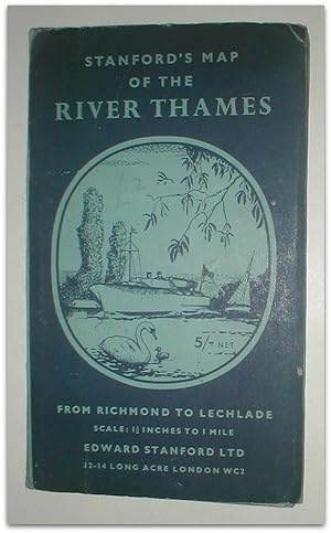 Stanford's map of the river Thames from Richmond to Lechlade. Prepared under the supervision of C...