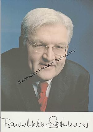 KEIN AUTOPEN! Original Autogramm Frank-Walter Steinmeier Bundespräsident /// Autogramm Autograph ...