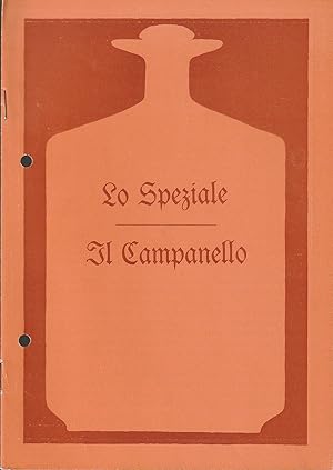 Imagen del vendedor de Programmheft LO SPEZIALE / IL CAMPANELLO Premiere 29. Oktober 1983 Spielzeit 1983 a la venta por Programmhefte24 Schauspiel und Musiktheater der letzten 150 Jahre