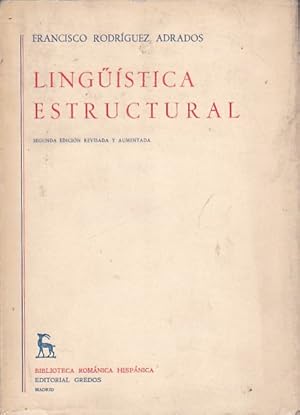 Immagine del venditore per Lingistica estructural. Tomo I venduto da LIBRERA GULLIVER