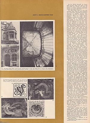 Imagen del vendedor de Victor Horta; Works and Style of Horta before 1900. This is an original article from The Architectural Review, 1955. a la venta por Cosmo Books