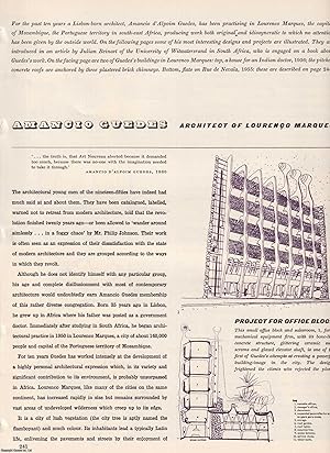 Immagine del venditore per Amancio Guedes, Architect of Lourenco Marques, capital of Mozambique. This is an original article from The Architectural Review, 1961. venduto da Cosmo Books