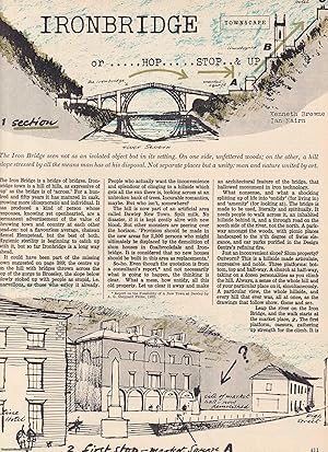 Seller image for Ironbridge Townscape, by Kenneth Browne & Ian Nairn. This is an original article from The Architectural Review, 1963. for sale by Cosmo Books