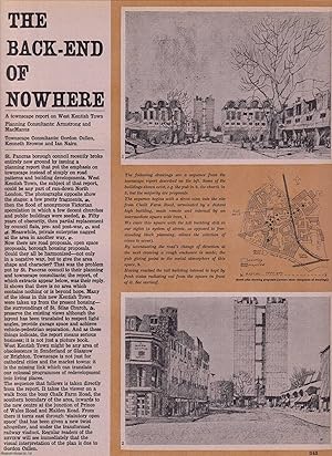 Immagine del venditore per A Townscape of West Kentish Town; The Back End of Nowhere. St. Pancras Borough Council. This is an original article from The Architectural Review, 1964. venduto da Cosmo Books