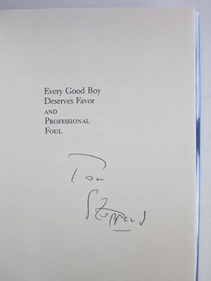 Seller image for Two Plays by Tom Stoppard: Every Good Boy Deserves Favor, and, Professional Foul (Signed) for sale by Sanctuary Books, A.B.A.A.