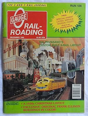 Imagen del vendedor de O Gauge Railroading December 1992 Run 126 Volume 12 Number 3 a la venta por Argyl Houser, Bookseller