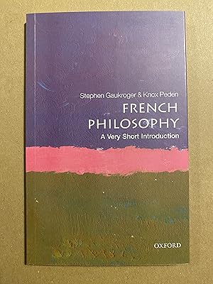 Immagine del venditore per French Philosophy: A Very Short Introduction venduto da BBBooks