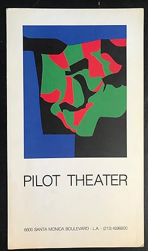 Alberto Burri lithograph poster "Pilot Theater" Los Angeles