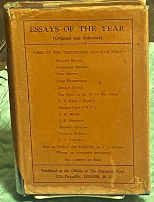 Bild des Verkufers fr Essays of the Year (1929-1930) zum Verkauf von My Book Heaven