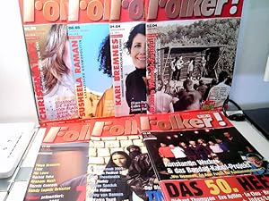 Konvolt: 7 diverse Zeitschriften Folker Das Magazin für Folk, Lied und Weltmusik.