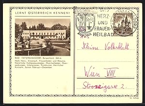 Bild des Verkufers fr Ansichtskarte Bad Tatzmannsdorf im Burgenland, Heilanstalt fr Herz-, Kreislauf und Frauenleiden zum Verkauf von Bartko-Reher