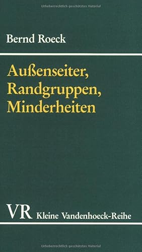 Bild des Verkufers fr Auenseiter, Randgruppen, Minderheiten. Fremde im Deutschland der frhen Neuzeit. (Studien Zum Althochdeutschen, Band 1568). zum Verkauf von Wissenschaftl. Antiquariat Th. Haker e.K