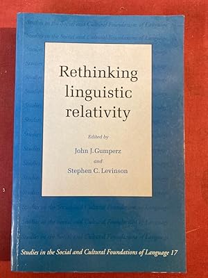 Bild des Verkufers fr Rethinking Linguistic Relativity. zum Verkauf von Plurabelle Books Ltd