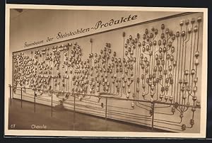 Bild des Verkufers fr Ansichtskarte Mnchen, Deutsches Museum, Chemie, Stammbaum der Steinkohlen-Produkte zum Verkauf von Bartko-Reher