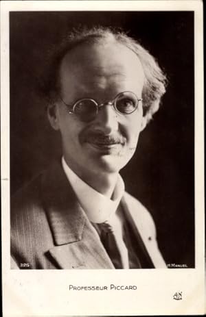 Ansichtskarte / Postkarte Physiker und Erfinder Auguste Piccard, Portrait