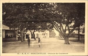 Ansichtskarte / Postkarte Brazzaville Französisch Kongo, Avenue du Commerce