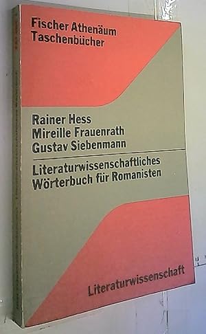 Seller image for Literaturwissenschaftliches Worterbuch fur Romanisten for sale by Librera La Candela