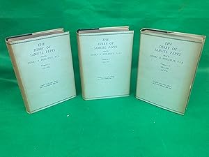 Bild des Verkufers fr The Diary of Samuel Pepys Complete set in 3 Volumes 1952 Very Good Pepys, Samuel zum Verkauf von Eurobooks Ltd