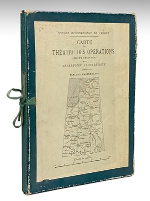 Carte du Théâtre des Opérations (Front oriental) à l'échelle du 1.000.000e avec Répertoire alphab...