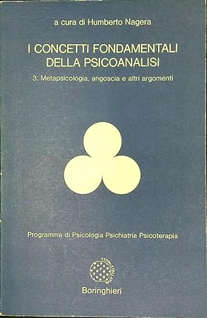 Bild des Verkufers fr I concetti fondamentali della psicoanalisi - Vol. 3 zum Verkauf von Librodifaccia