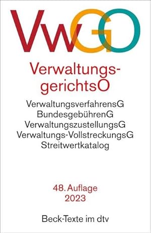 Seller image for Verwaltungsgerichtsordnung, Verwaltungsverfahrensgesetz for sale by BuchWeltWeit Ludwig Meier e.K.