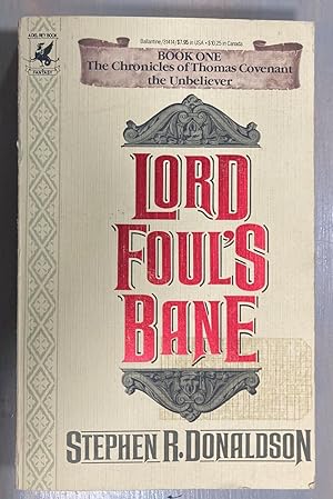 Imagen del vendedor de Lord Foul's Bane Book One The Chronicles of Thomas Covenant the Unbeliever a la venta por biblioboy