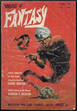 Bild des Verkufers fr WORLDS OF FANTASY: Issue #2, 1970 zum Verkauf von Books from the Crypt