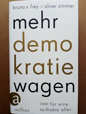 Image du vendeur pour Mehr Demokratie wagen - Fr eine Teilhabe aller mis en vente par Versandantiquariat Jena