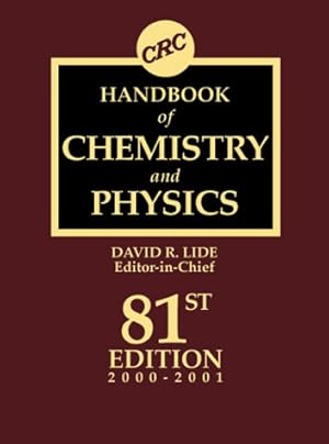 Imagen del vendedor de Handbook of Chemistry and Physics, 81st Edition a la venta por Books for Life