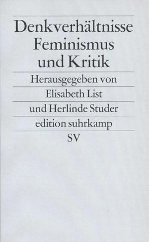 Image du vendeur pour Denkverhltnisse mis en vente par BuchWeltWeit Ludwig Meier e.K.