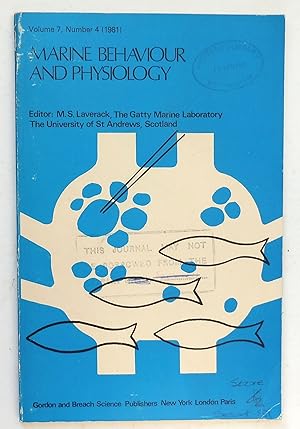 Marine Behaviour and Physiology Volume 7, Number 4 (1981)