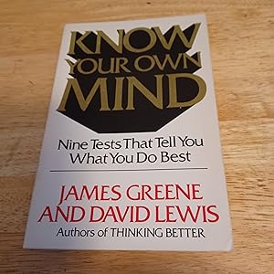 Imagen del vendedor de Know Your Own Mind a la venta por Whitehorse Books