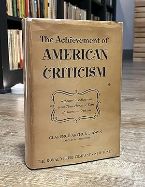 The Achievement of American Criticism (signed)