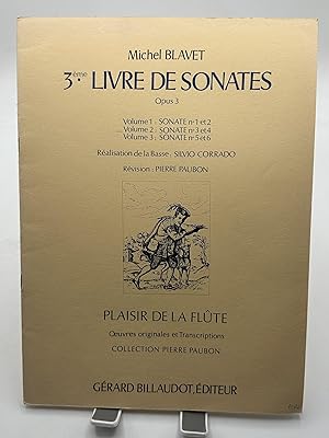 Bild des Verkufers fr 3E LIVRE DE SONATES OPUS 3 VOLUME 2 zum Verkauf von Lioudalivre