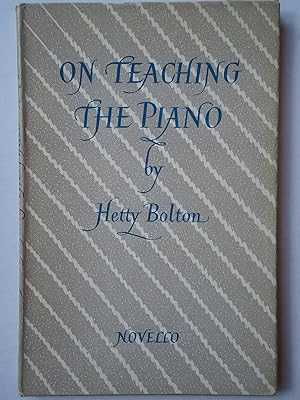 Seller image for ON TEACHING THE PIANO for sale by GfB, the Colchester Bookshop