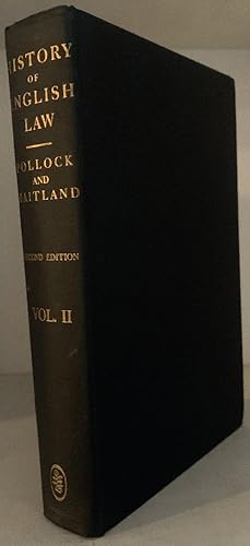 Bild des Verkufers fr The History of English Law Before the Time of Edward I, Volume II zum Verkauf von Chaparral Books