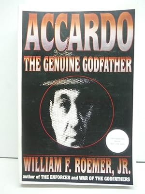 Imagen del vendedor de Accardo: The Genuine Godfather, uncorrected proof a la venta por Imperial Books and Collectibles