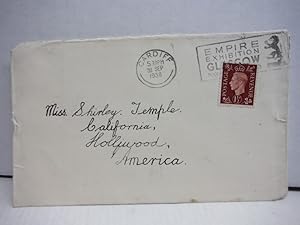 Envelope addressed to Shirley Temple, 1938