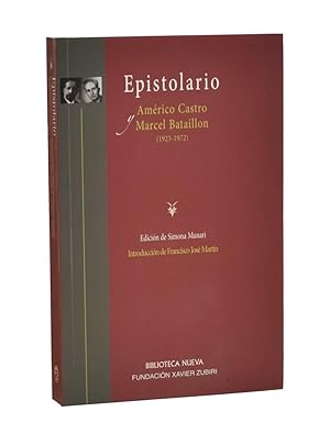 Imagen del vendedor de EPISTOLARIO. AMERICO CASTRO Y MARCEL BATAILLON (1923-1972) a la venta por Librera Monogatari