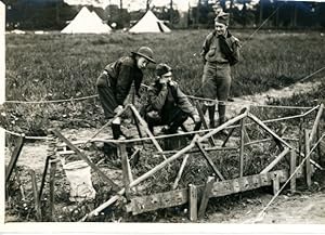 Foto Saint Cyr Yvelines, Souks manövrierende französische Jungen, Telefonpost, 1913