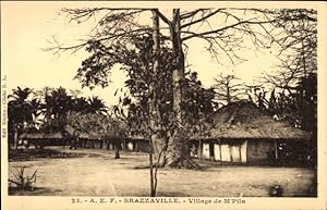 Ansichtskarte / Postkarte Brazzaville Französisch Kongo, Dorf M'Pila