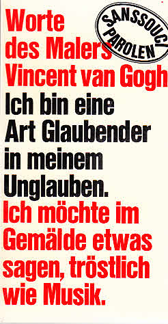 Worte des Malers Vincent van Gogh / Vincent van Gogh. [Auswahl von Ursula Grosser. Mit e. Nachw. ...