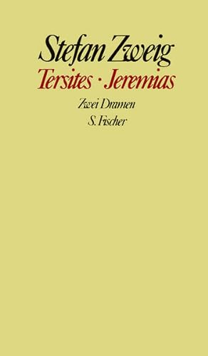 Bild des Verkufers fr Tersites / Jeremias: Zwei Dramen zum Verkauf von Studibuch