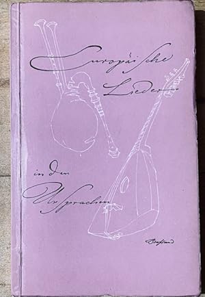 Seller image for Europasche Lieder in den Ursprachen for sale by Librairie SSAD