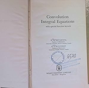 Bild des Verkufers fr Convolution Integral Equations: With Special Function Kernels. zum Verkauf von books4less (Versandantiquariat Petra Gros GmbH & Co. KG)