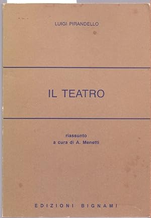 Image du vendeur pour Il Teatro Luigi Pirandello Riassunto da A. Menetti mis en vente par libreria biblos